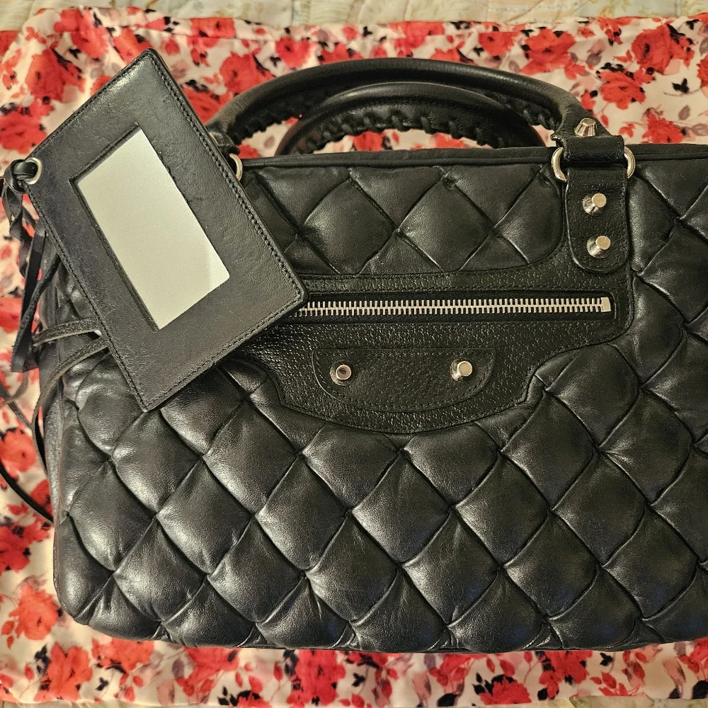 Balenciaga Black Quilted Satchel - Picture 5 of 11